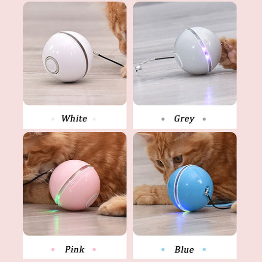 Electric LED Laser Cat Ball | Automatic Bouncing & Rolling Kitten Toy
