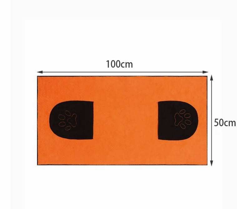 Super Absorbent Pet Bath Towel | Quick-Drying Microfiber for Dogs & Cats