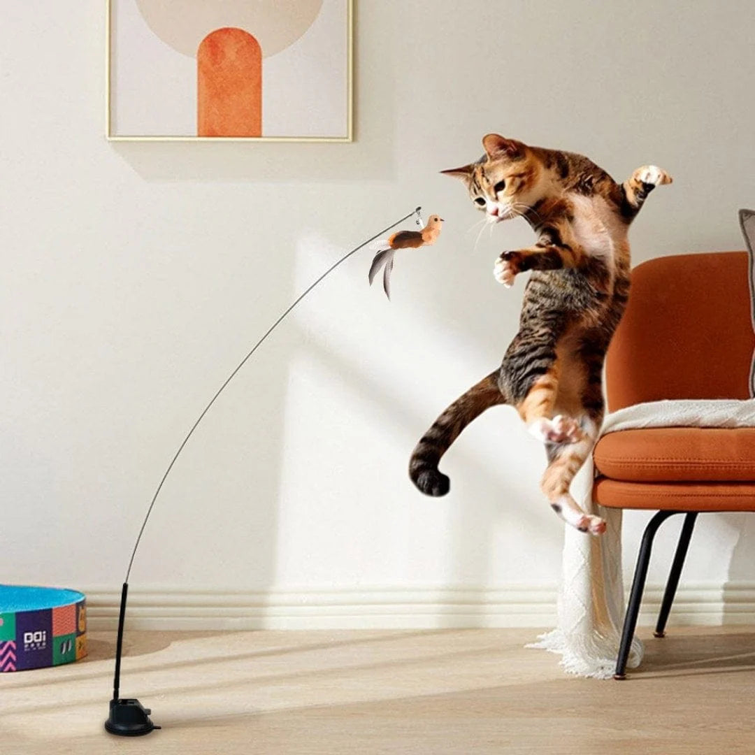 Interactive Bird Simulation Cat Toy Set