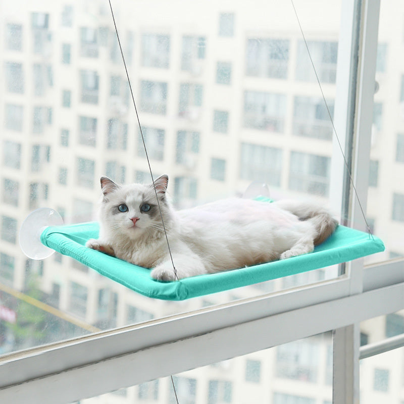 Suction Cup Cat Window Hammock Bed | Hanging Pet Litter Sucker Perch