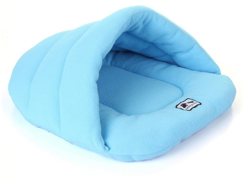 Soft Pet Sleeping Bag | Cozy Cave Nest Pouch for Winter Warmth