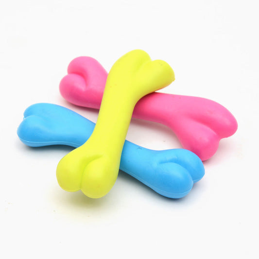 High-Quality Rubber Dog Bone Toy | Bite-Resistant Chew for Training & Play