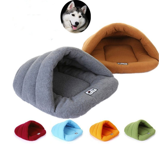 Soft Pet Sleeping Bag | Cozy Cave Nest Pouch for Winter Warmth