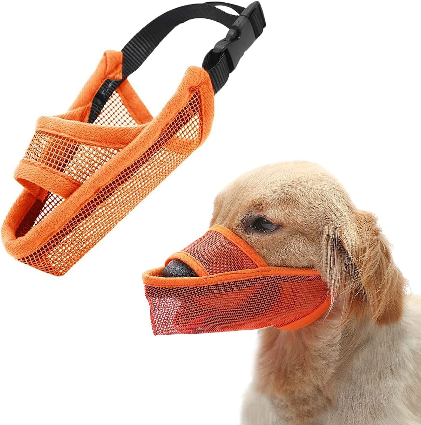 Breathable Mesh Dog Muzzle | Anti-Bite, Anti-Barking, & Anti-Eating for All Sizes