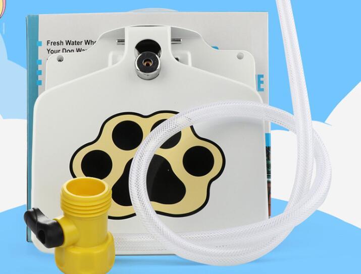 Fresh Water Outdoor Dog Fountain | Easy-to-Use Step Pedal Pet Waterer