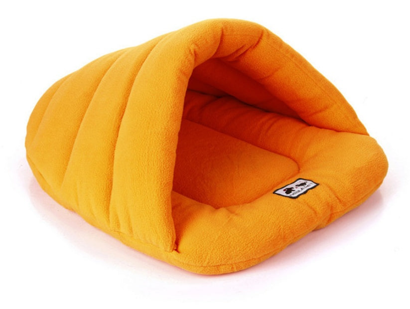 Soft Pet Sleeping Bag | Cozy Cave Nest Pouch for Winter Warmth