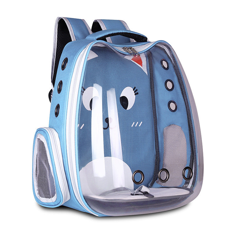 Breathable Space Pet Backpack | Portable Shoulder Bag for Cats & Dogs
