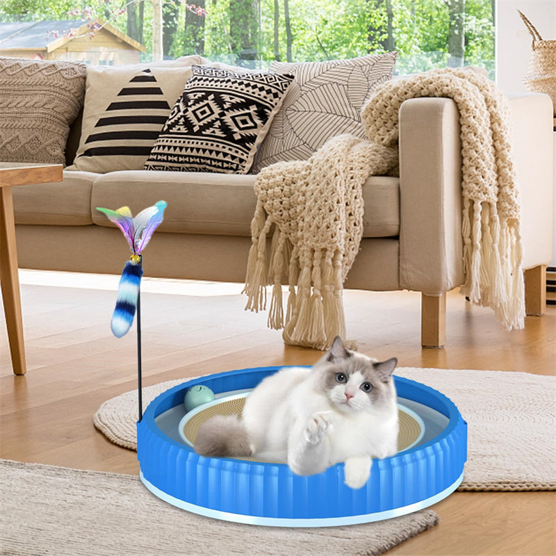 Modern Round Cat Scratching Pad | Wear-Resistant Claw Grinder Pet Product