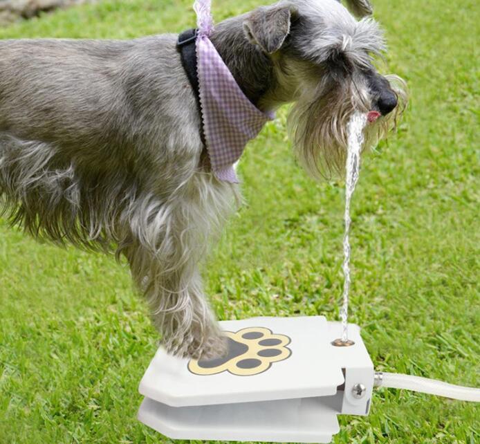 Fresh Water Outdoor Dog Fountain | Easy-to-Use Step Pedal Pet Waterer