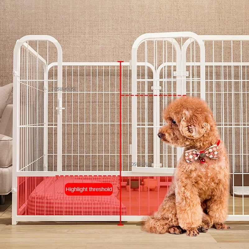 Wrought Iron Pet Fence: Modern Indoor Kennel & Isolation Door