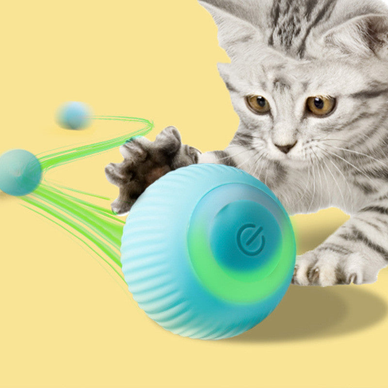 Interactive Cat Toy: USB Rechargeable Gravity Sensor Rolling Ball