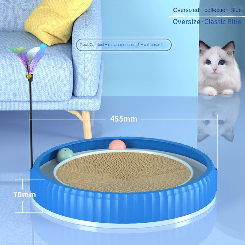 Modern Round Cat Scratching Pad | Wear-Resistant Claw Grinder Pet Product