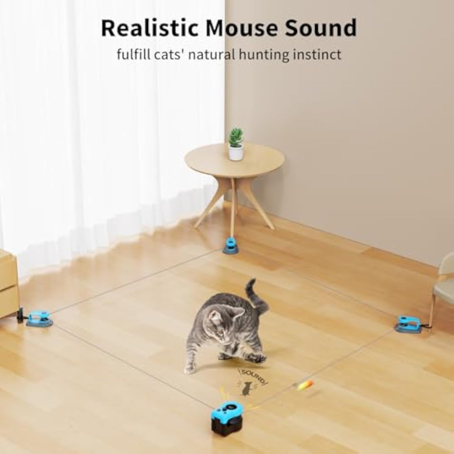 Smart Automatic Running Cat Toy | 3-Speed Hunting Exercise